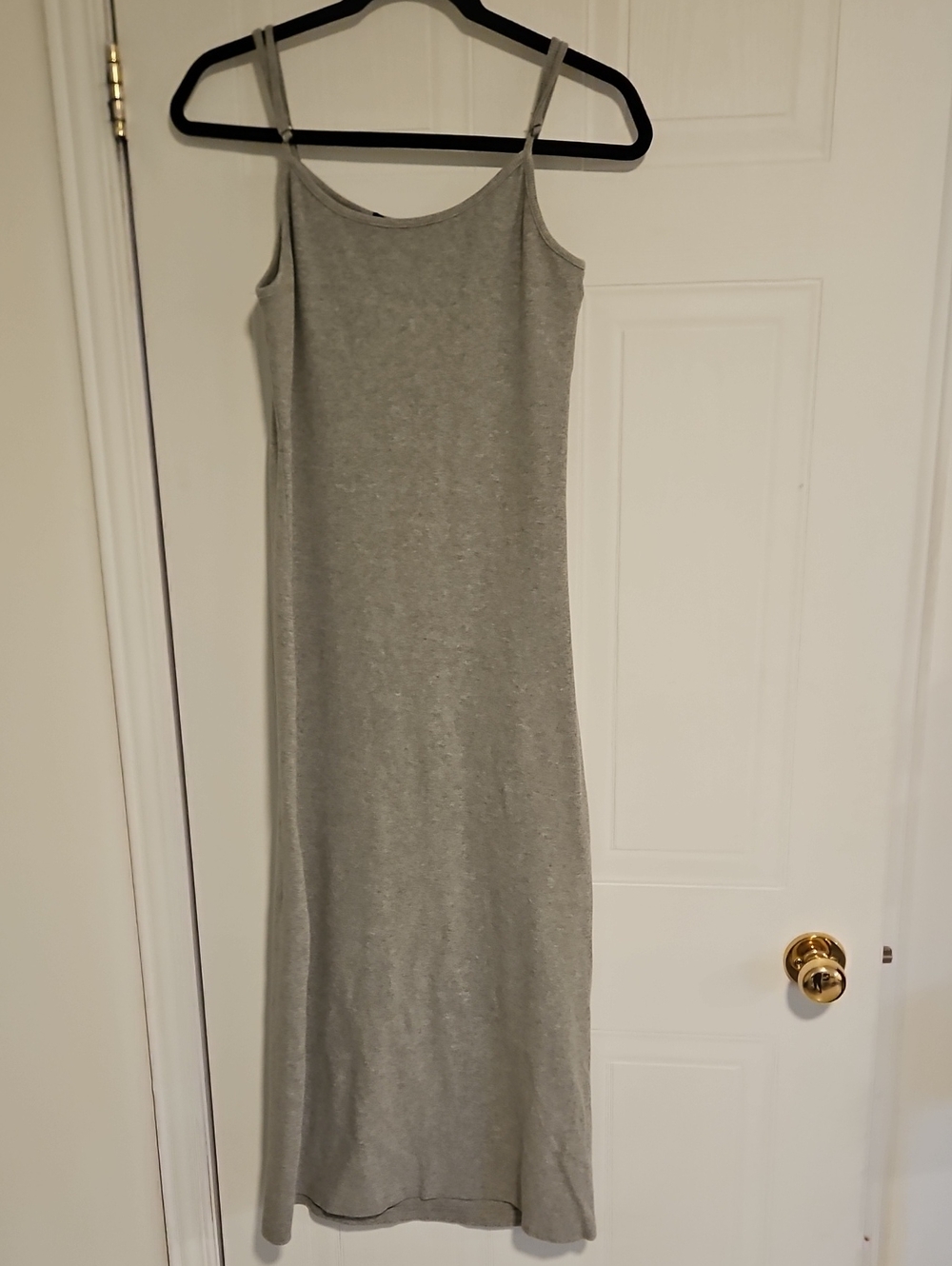 Sleek Grey Tank Maxi Dress
